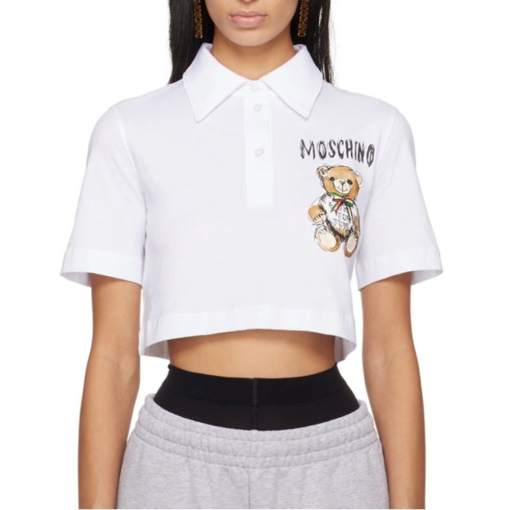 Moschino Teddy Bear Cropped Polo